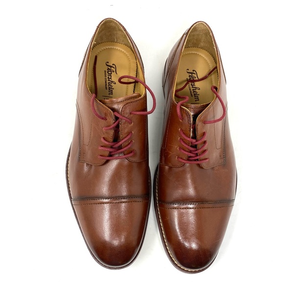 Florsheim Salerno Cap Toe Oxford Dress Shoes Men’s 10 EEE Cognac Leather
